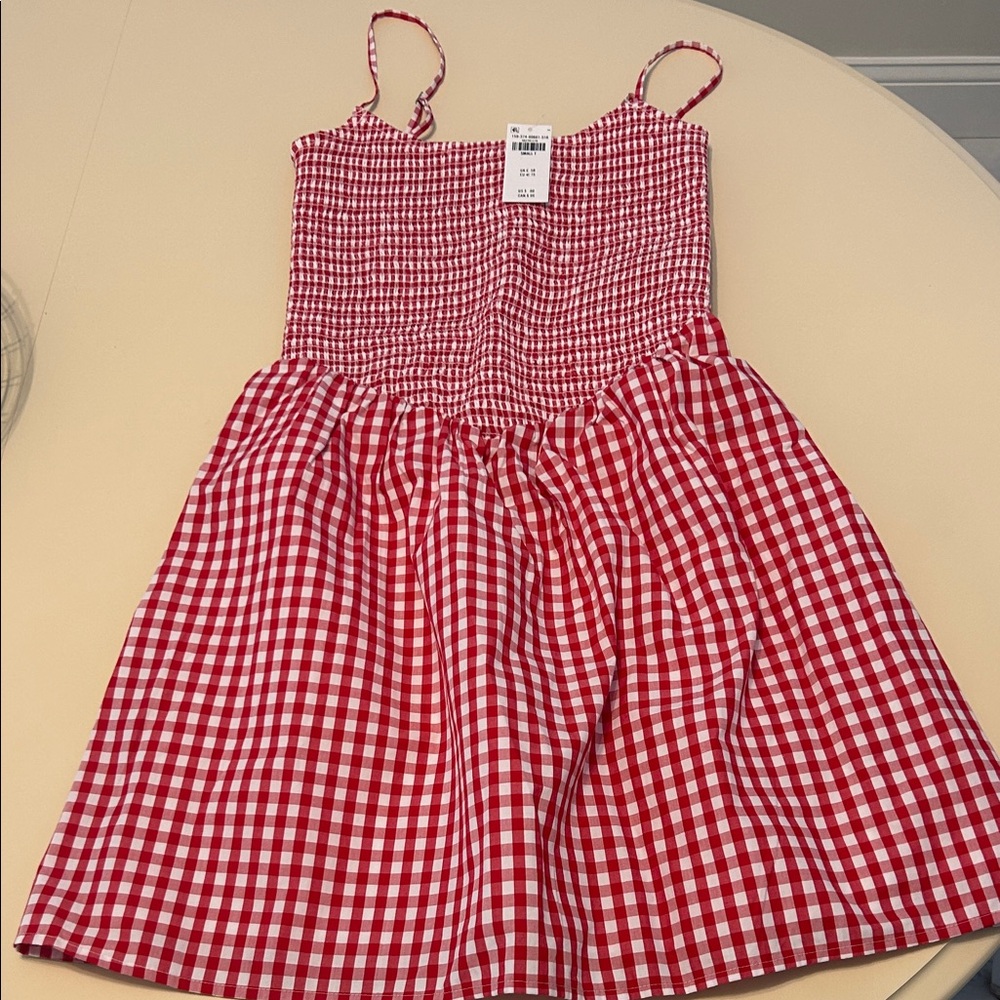 Abercrombie & Fitch Dipped-Waist Smocked Mini Dress - Picture 2 of 4